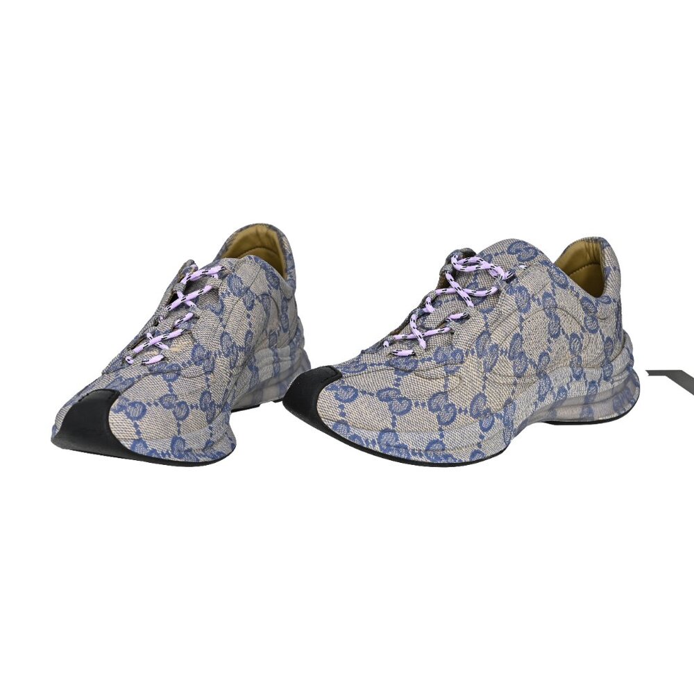 Gucci 721116 Men's GG Run Leather Sneakers - Picture 2 of 12